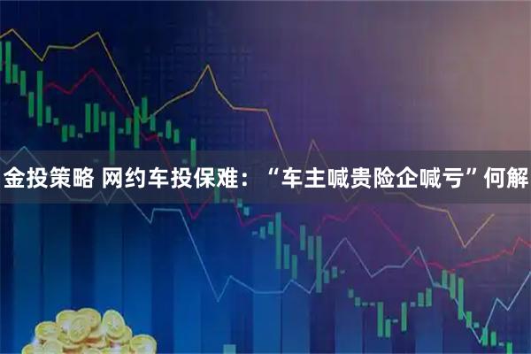 金投策略 网约车投保难：“车主喊贵险企喊亏”何解