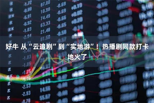 好牛 从“云追剧”到“实地游”！热播剧同款打卡地火了