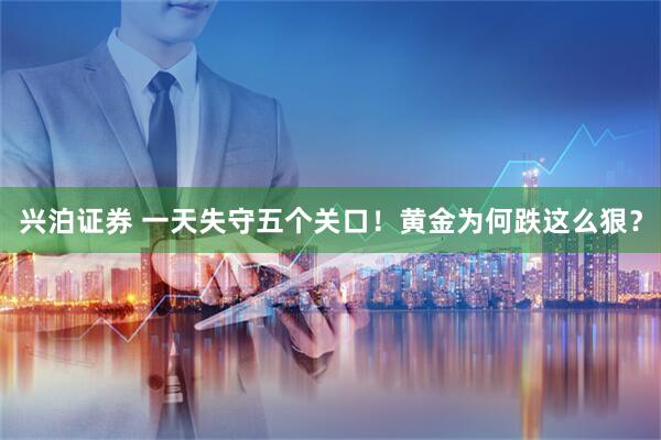 兴泊证券 一天失守五个关口！黄金为何跌这么狠？